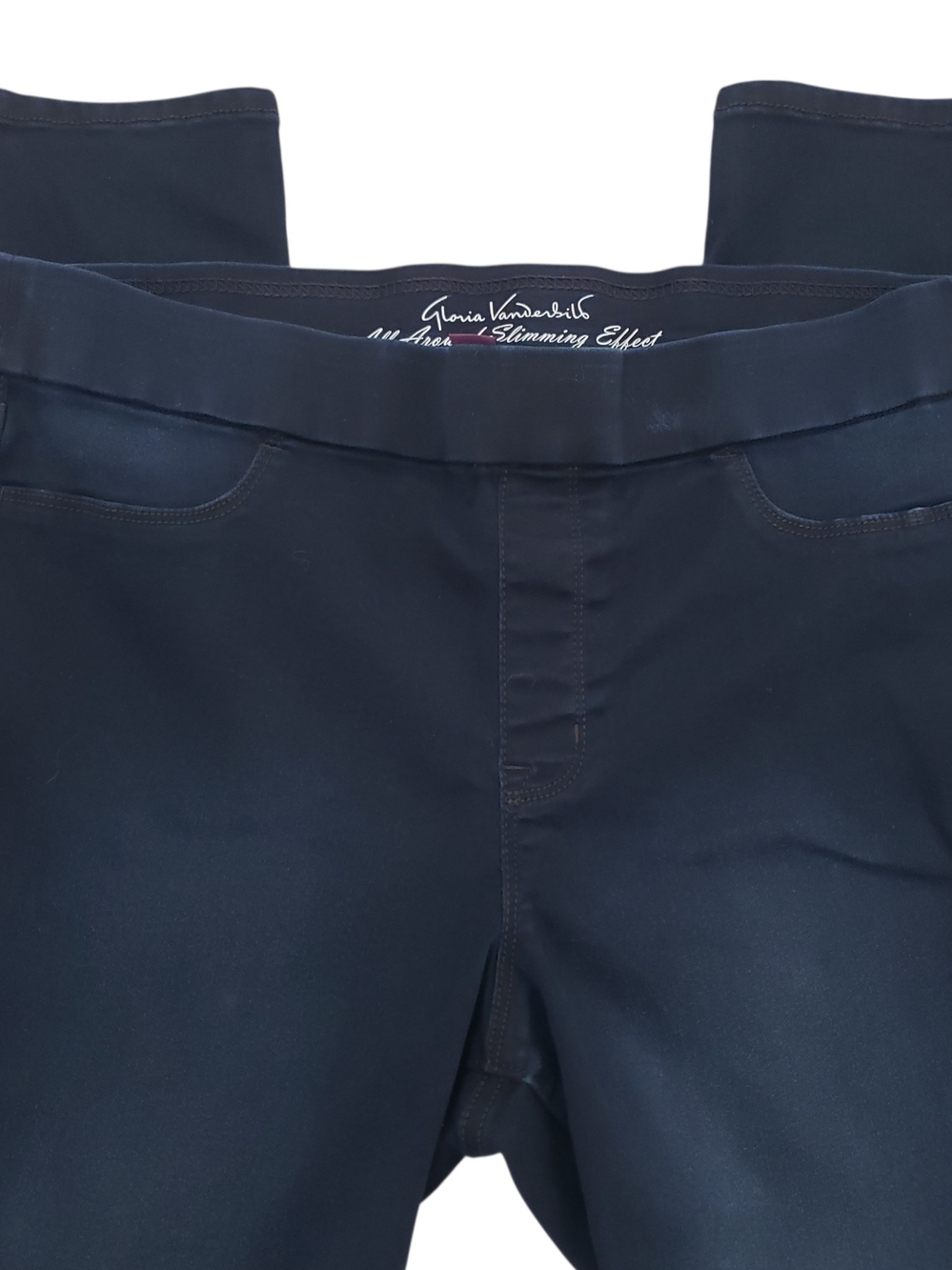 GLORIA VANDERBILT Dark Navy High-Rise Pull On Jeggings Stretchy | 12